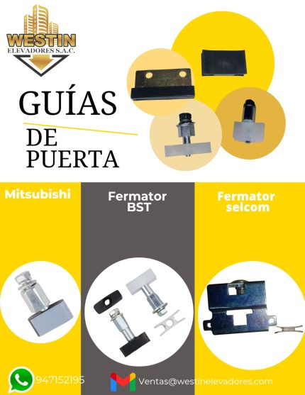 GUIAS DE PUERTAS PARA ASCENSORES